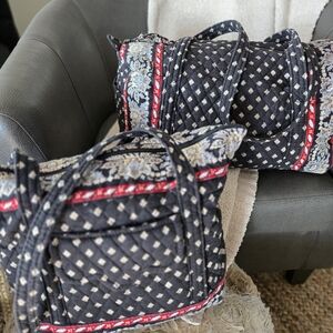 Quilted Vera Bradley Villager Tote And Duffle